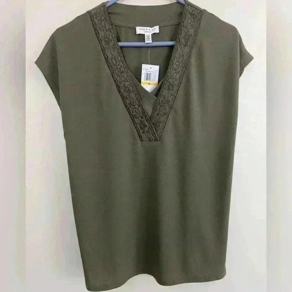 Rio & Rian NY Tops - Olive Green Shirt